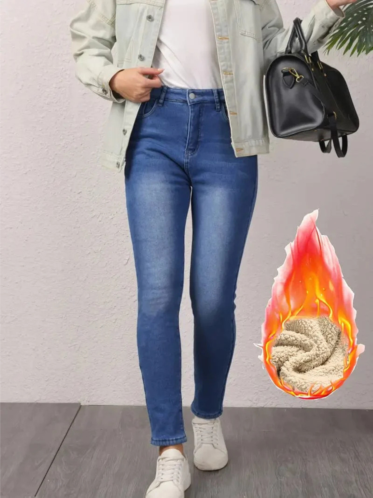 Clara - Mit Fleece gefütterte Jeans