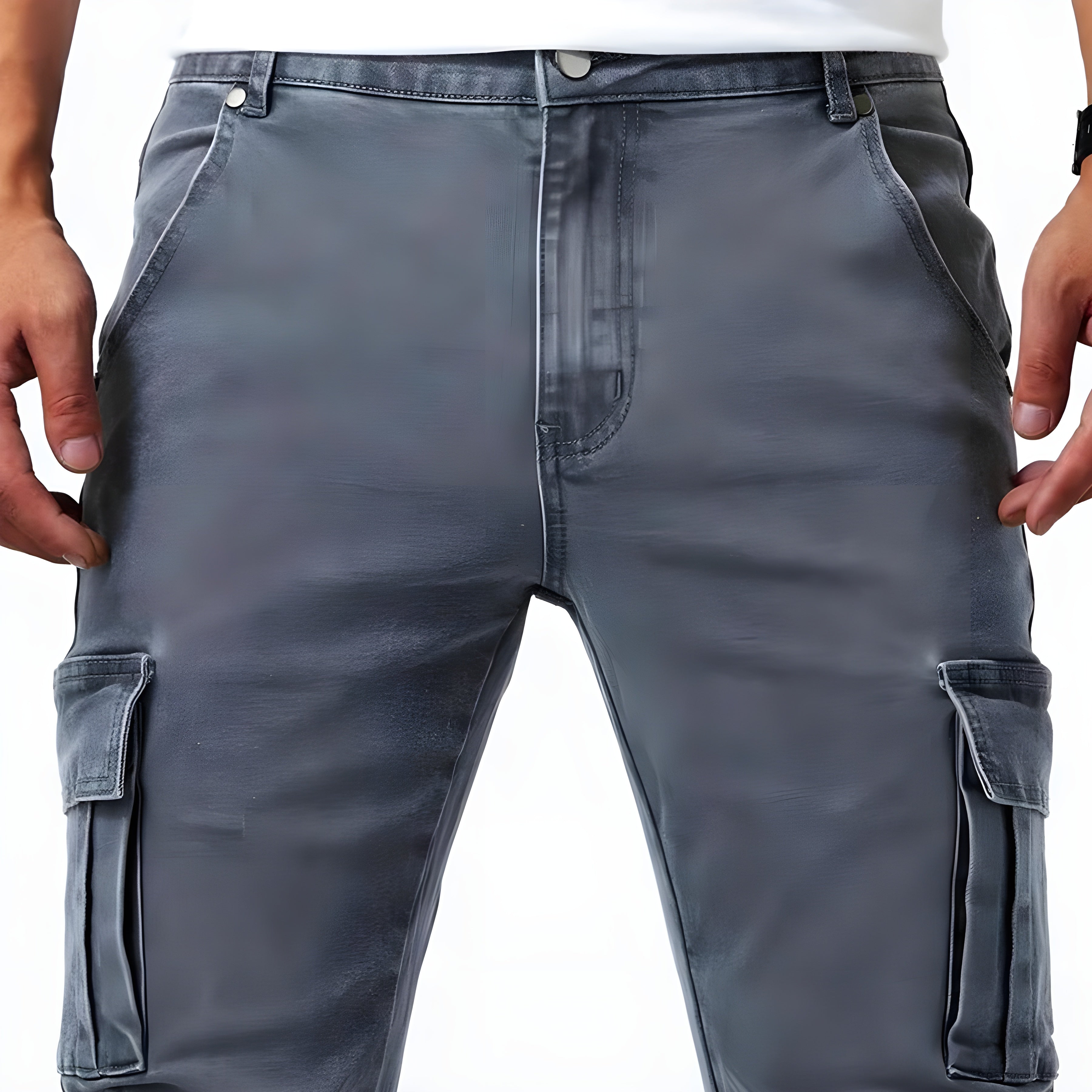 Albrecht - Elastische Denim Cargo-Hose