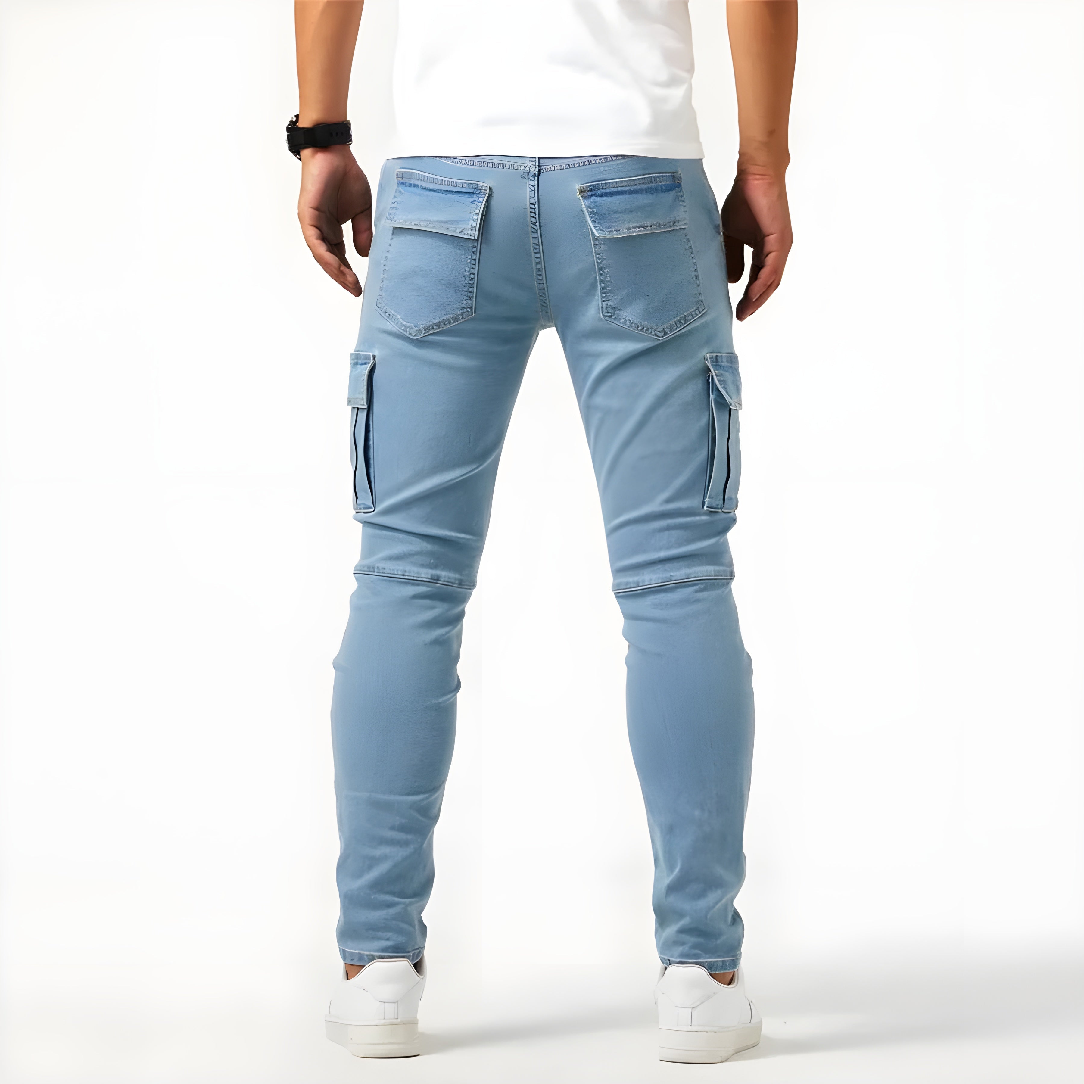 Albrecht - Elastische Denim Cargo-Hose