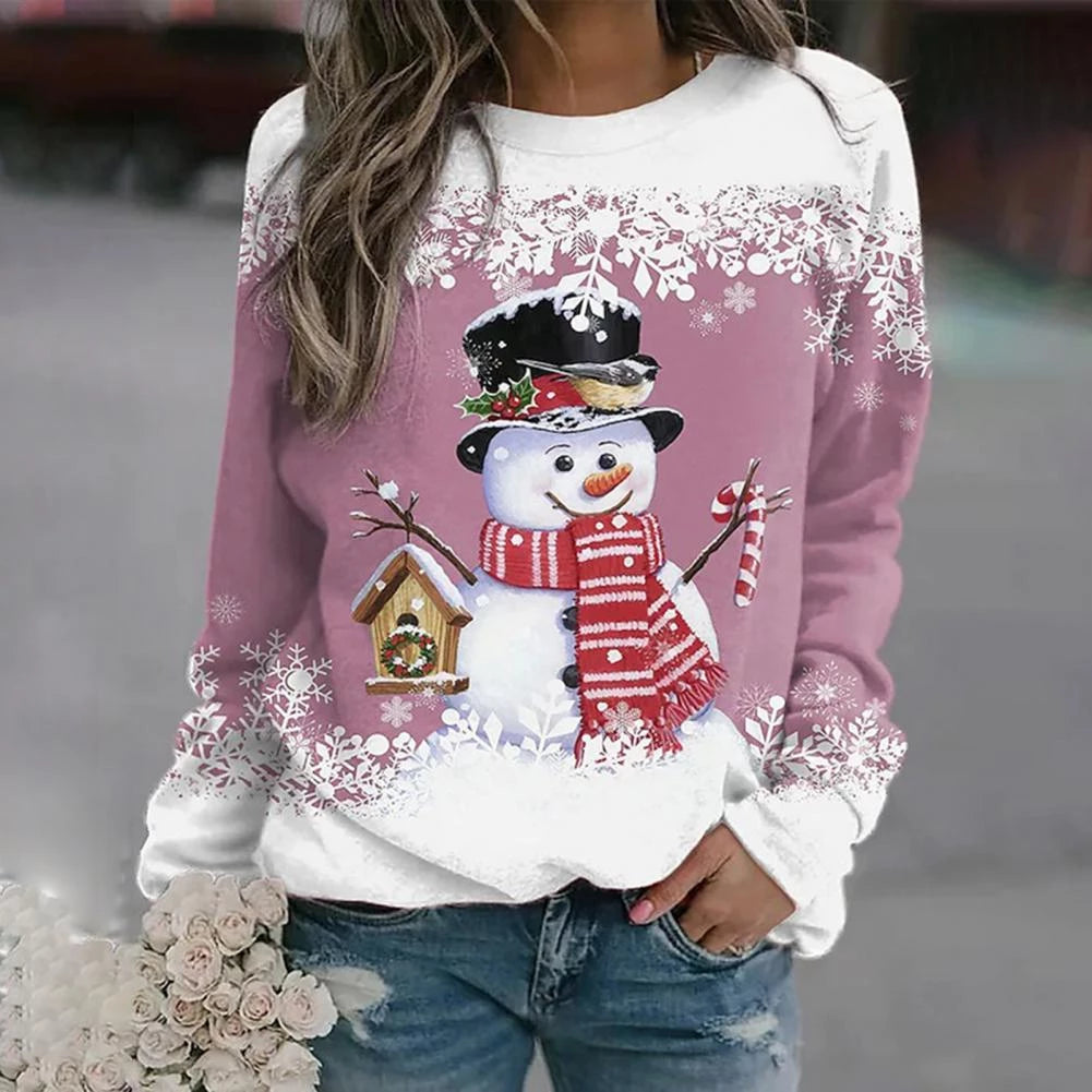 Elise | Weihnachts-Schneemann-Pullover