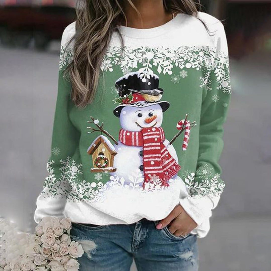 Elise | Weihnachts-Schneemann-Pullover