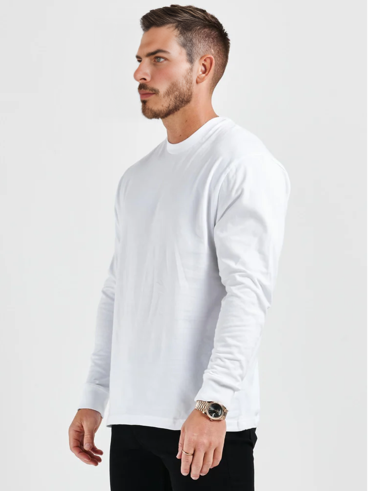 NERO - BASICS LANGARM-T-SHIRT