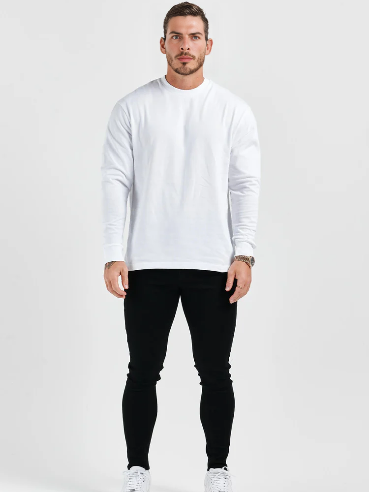 NERO - BASICS LANGARM-T-SHIRT